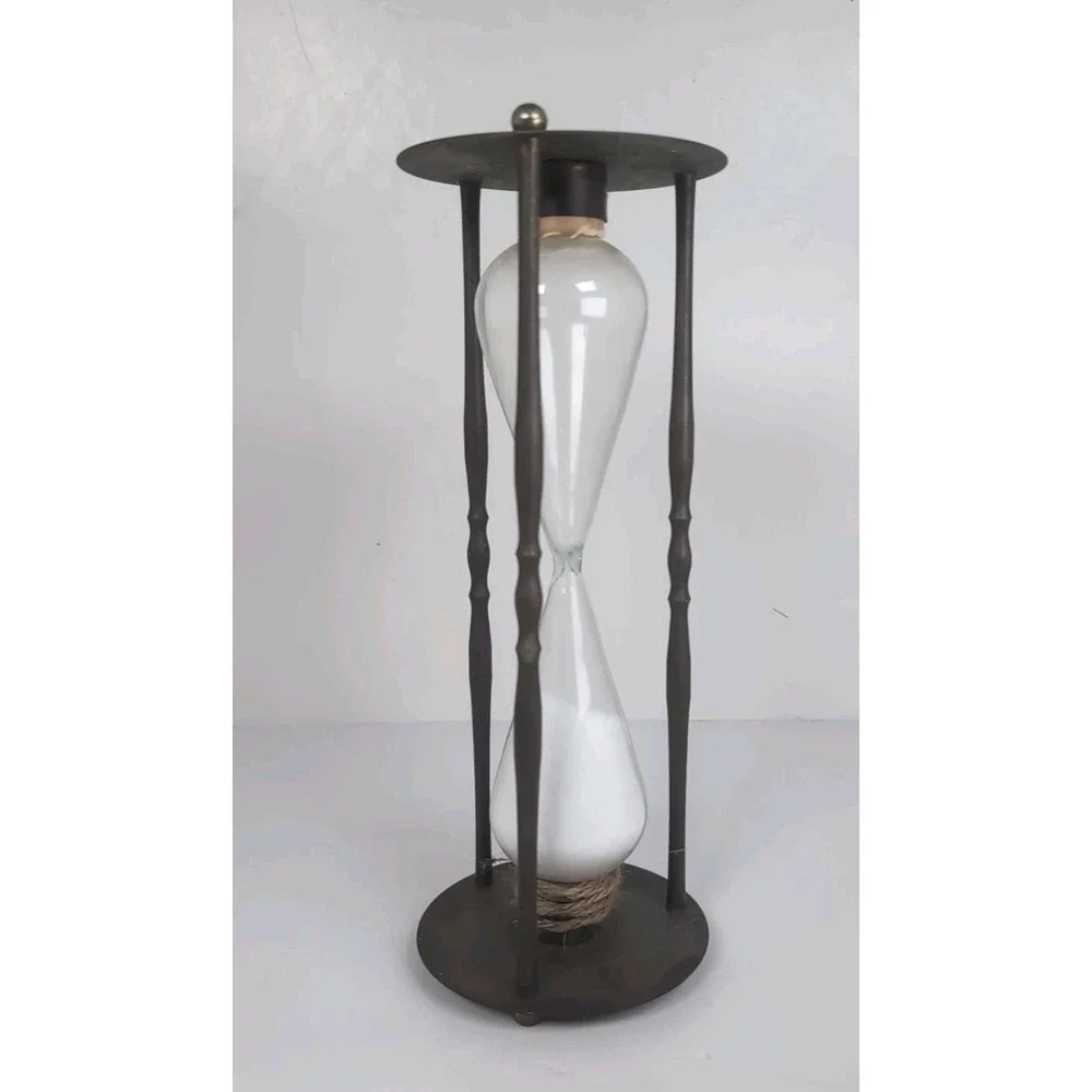 Vintage Brass Hourglass Leonard Towle 10 1/2